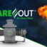 Promotional banner showing a gray industrial valve with the FlareOut logo and a large orange flame on the right.